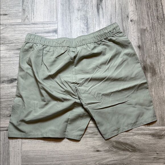 ASOS Olive Swim Trunks - Picture 7 of 9